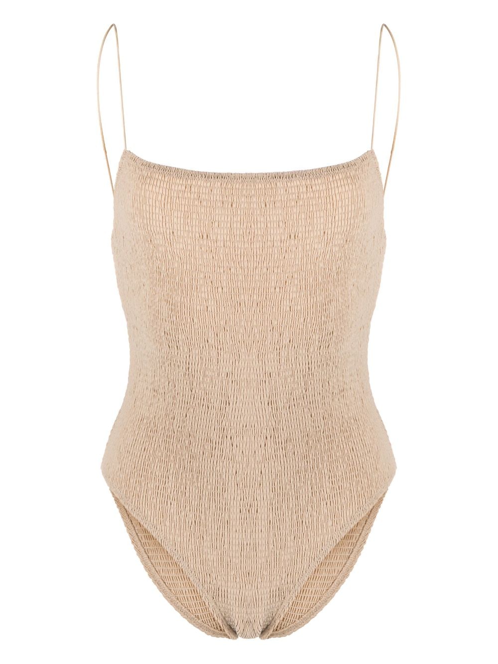 Image 1 of TOTEME smocked low-back swimsuit