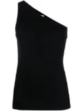 TOTEME one-shoulder ribbed top - Black