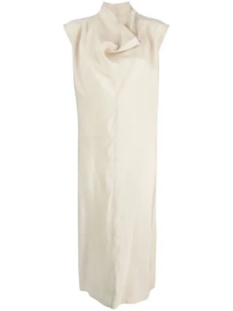 TOTEME draped sleeveless midi dress