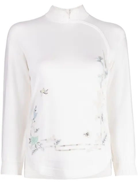 SHIATZY CHEN pull Renascent Collection à fleurs 