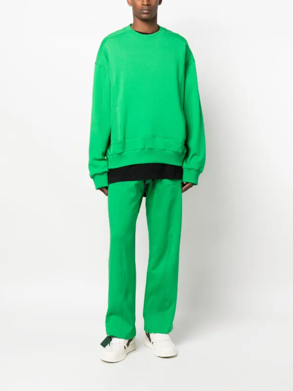STYLAND x notRainProof Panelled Drawstring Track Pants | Green