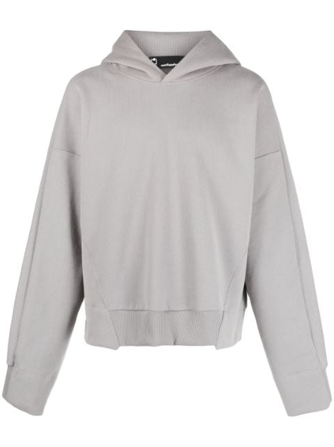 STYLAND x notRainProof asymmetric organic cotton hoodie