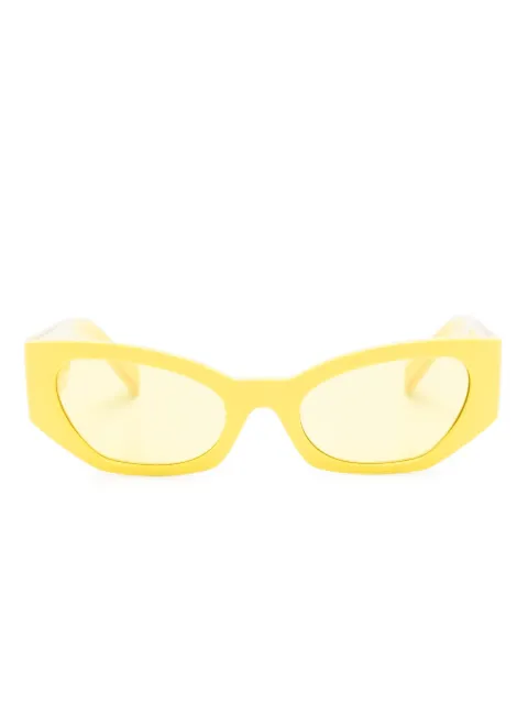 Dolce & Gabbana Eyewear logo-engraved cat-eye-frame sunglasses