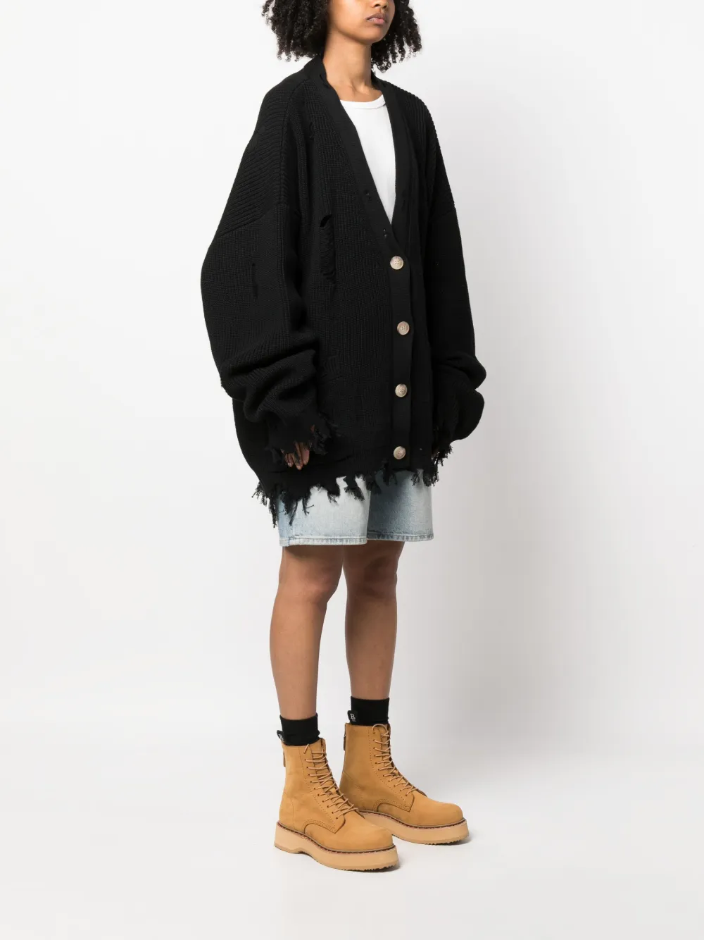 MONOCHROME Gerafeld vest Zwart