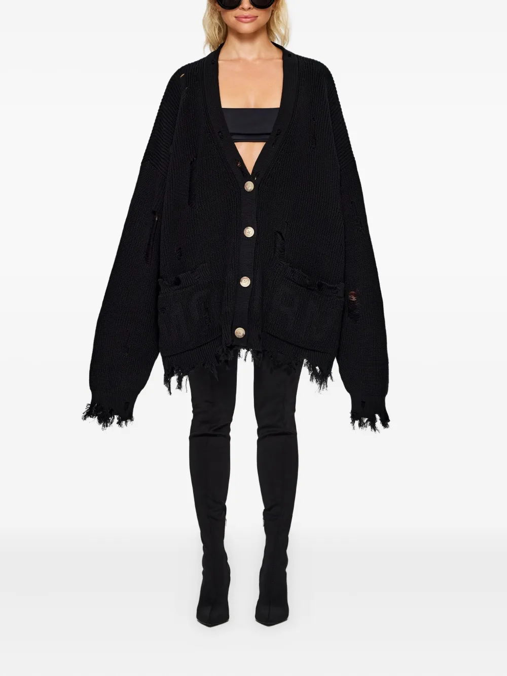 MONOCHROME Gipsy distressed cardigan | Cardigans | Image 2