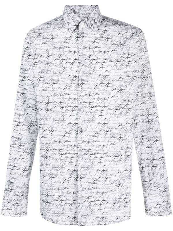 Karl lagerfeld store high collar shirt