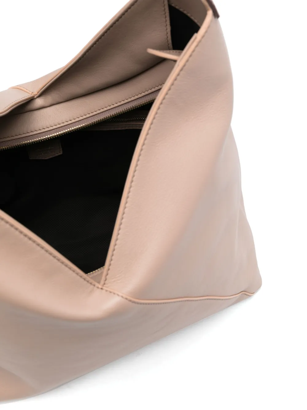 Lancel Pagode Leather Shoulder Bag In Neutrals