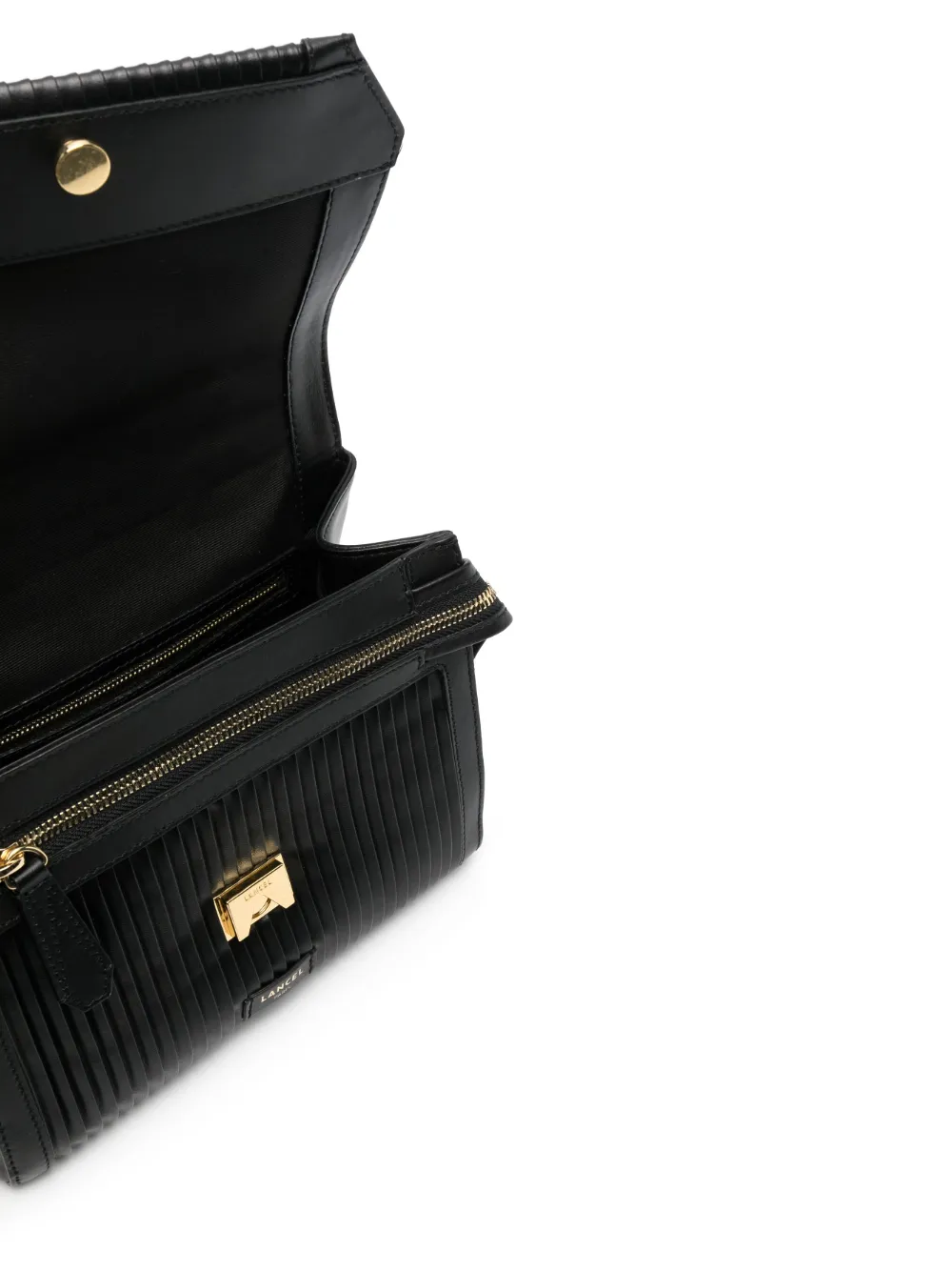 Lancel Leren bucket-tas Zwart