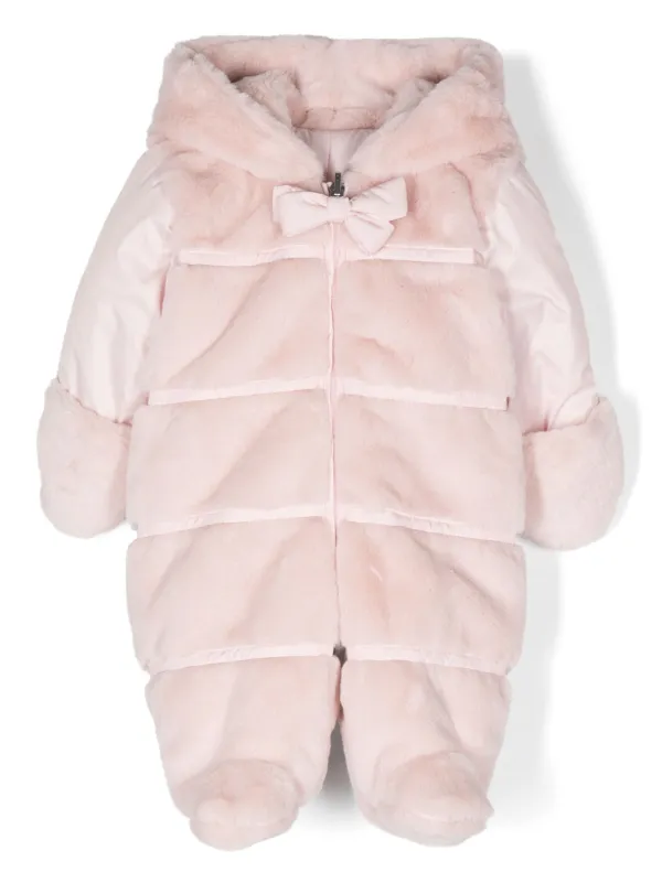 Fur hooded online onesie