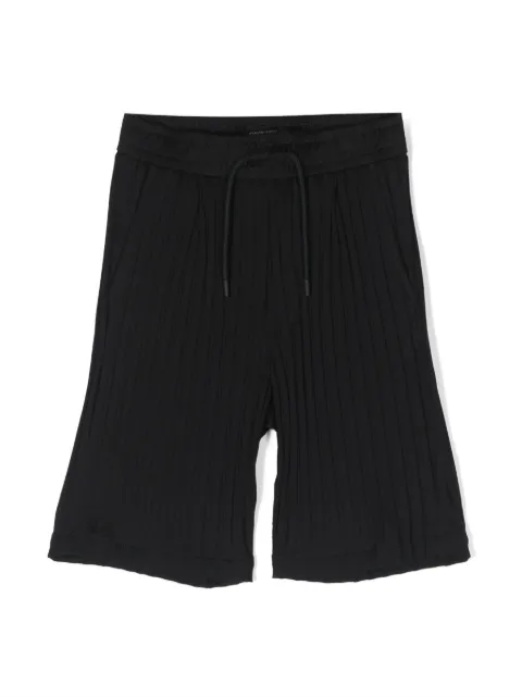 Emporio Armani Kids - stripped cotton bermuda shorts