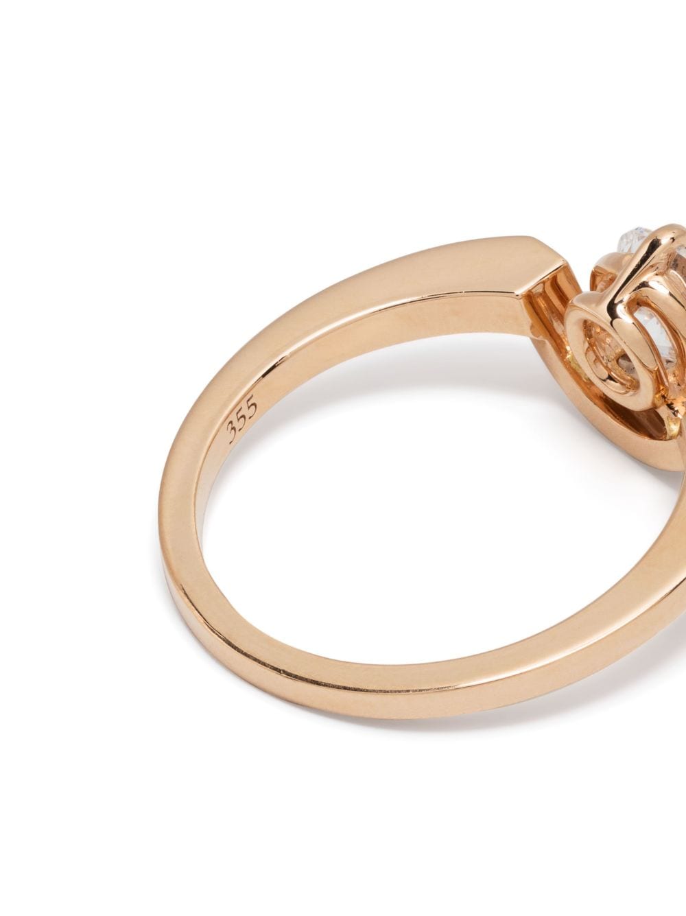 Shop Loyal.e Paris 18kt Rose Gold Intrépide Petit Arc Diamond Ring