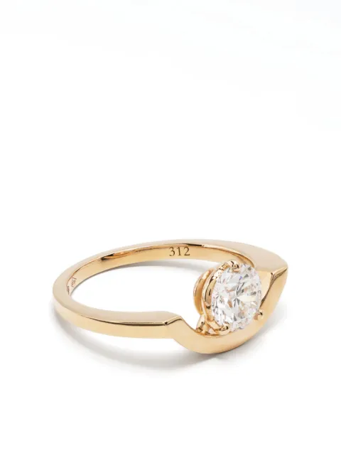 Loyal.e Paris 18kt yellow gold Intrépide Grand Arc diamond ring