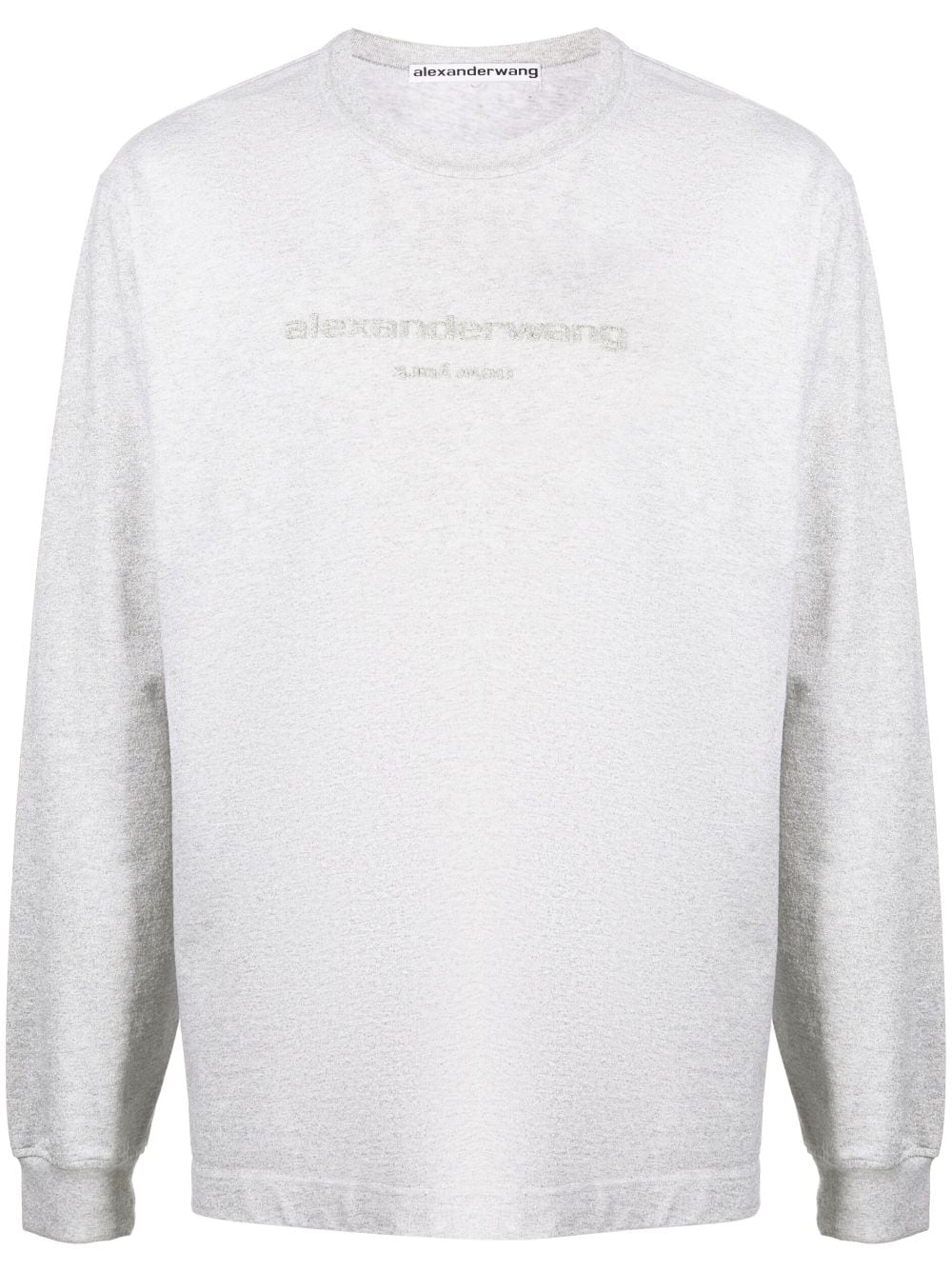 Alexander Wang glitter-effect long-sleeve T-shirt - Farfetch