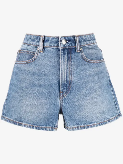 Alexander Wang shorts de mezclilla Shorty con tiro alto