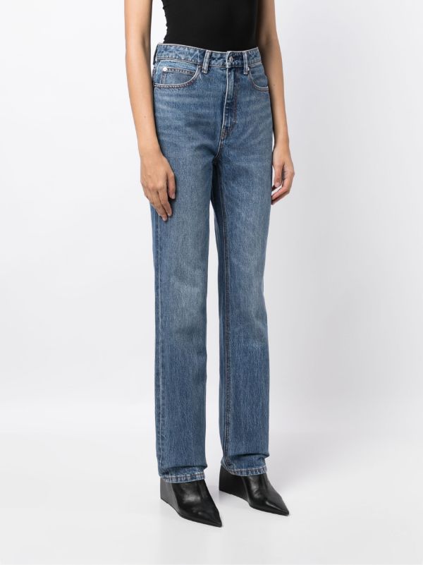 Alexander Wang Fly high-rise Flared Jeans - Farfetch