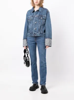 サイズ豊富【Alexander Wang】ロゴ デニム ジャケット ワッペン Alexander Wang ロゴ デニムジャケット 通販 - FARFETCH