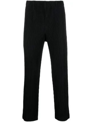 パンツ HOMME PLISSE ISSEY MIYAKE Pants Black 1 Homme Plissé Issey Miyake Plissierte Straight-Leg-Hose | Schwarz