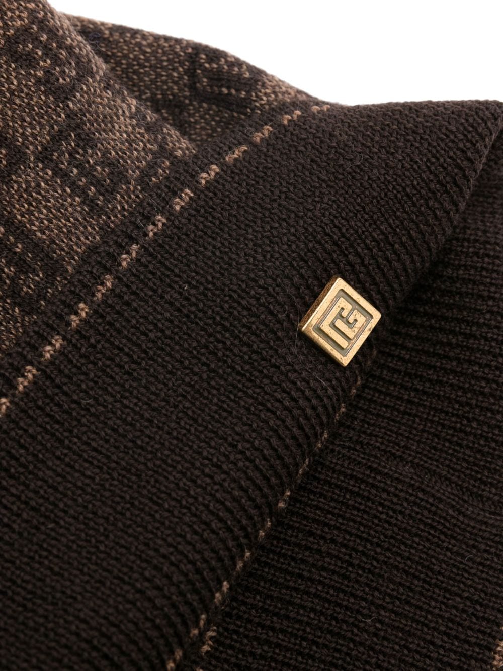 Balmain Monogram-Jacquard Wool Beanie