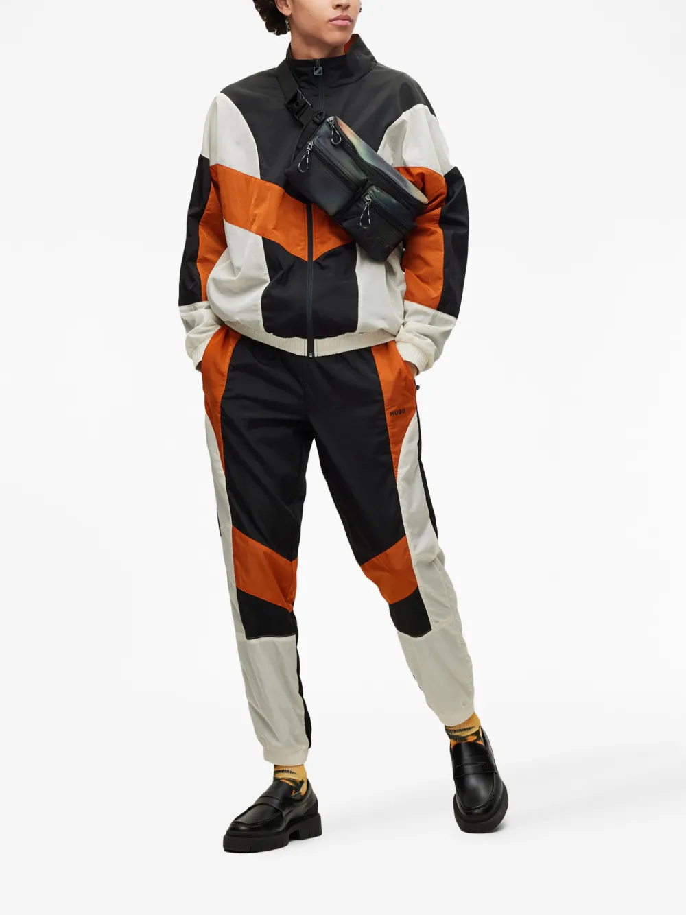 HUGO Calça Delem com recorte color block | Calça esportiva | Image 2