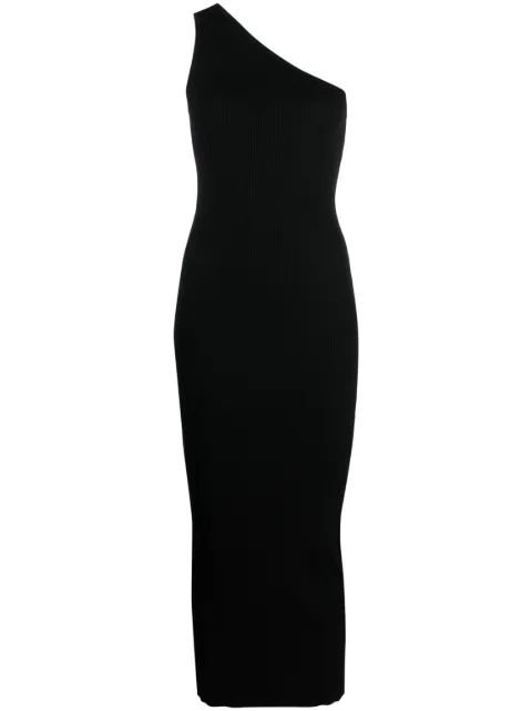 TOTEME one-shoulder ribbed-knit dress