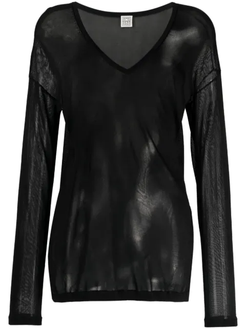TOTEME V-neck cotton top