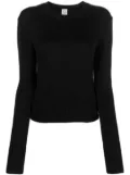 TOTEME crew-neck ribbed jumper - Black