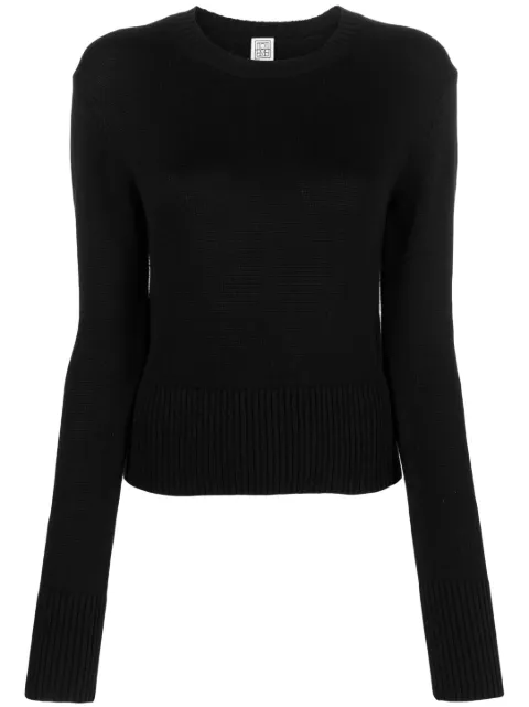 TOTEME crew-neck ribbed jumper
