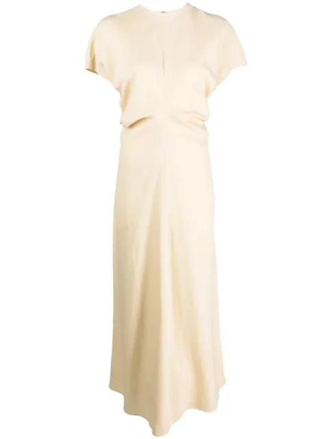 TOTEME draped cotton maxi dress