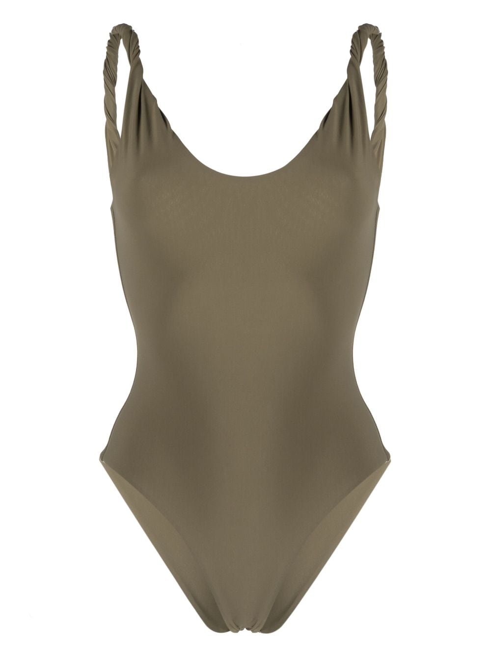 Image 1 of TOTEME twisted scoop-neck swimsuit