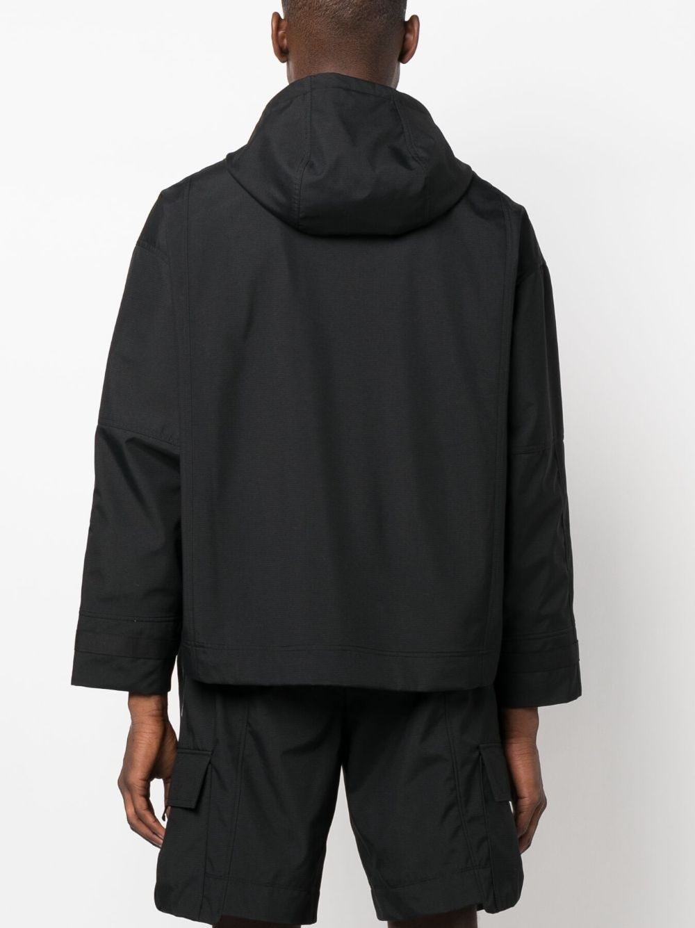 Shop Styland X Notrainproof Ripstop Pull-over Jacket In Black