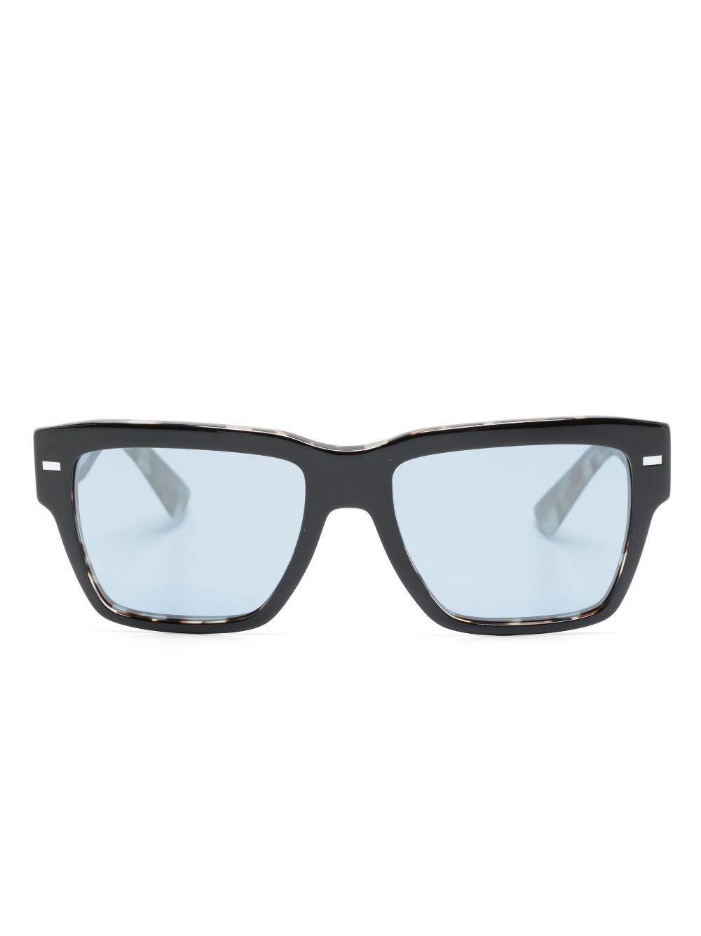 Dolce & Gabbana Eyewear logo-engraved square-frame sunglasses - Black