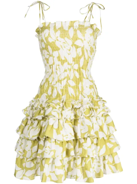 Bambah vestido corto con detalle de volantes