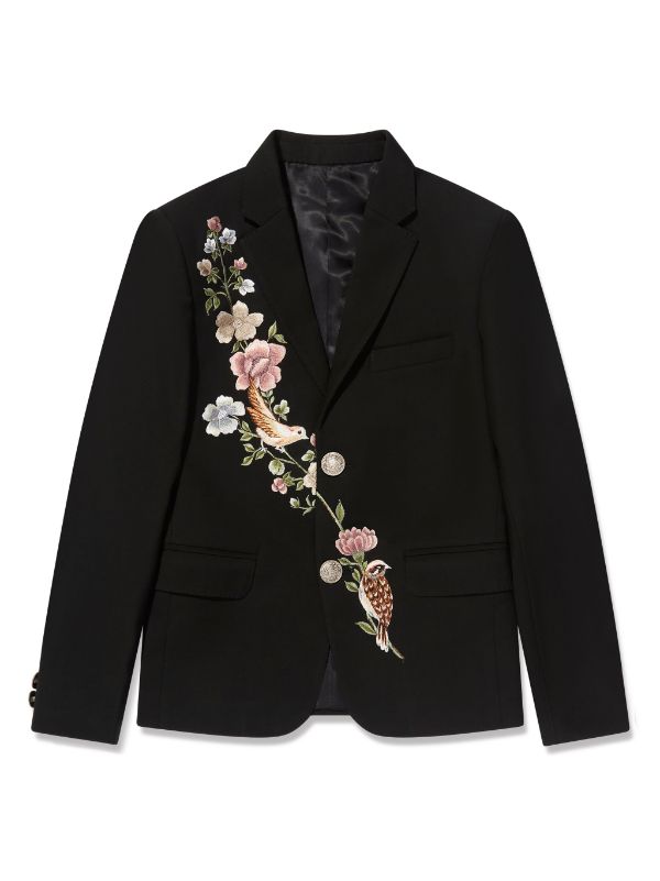 MAISON AVA Olwyn floral-embroidered three-piece Suit - Farfetch