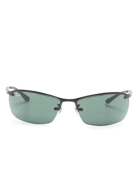 Ray-Ban logo-plaque shield-frame sunglasses