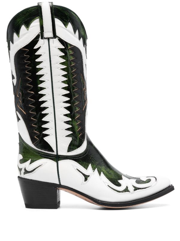 Paul Warmer 55mm two tone Design Leather Boots Farfetch