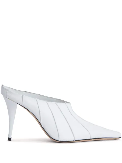 BY FAR Trish 100mm leather mules