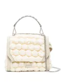 Lancel bubble-pattern leather tote bag - Neutrals