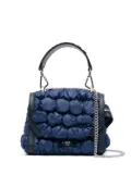 Lancel bubble-pattern leather bag - Blue