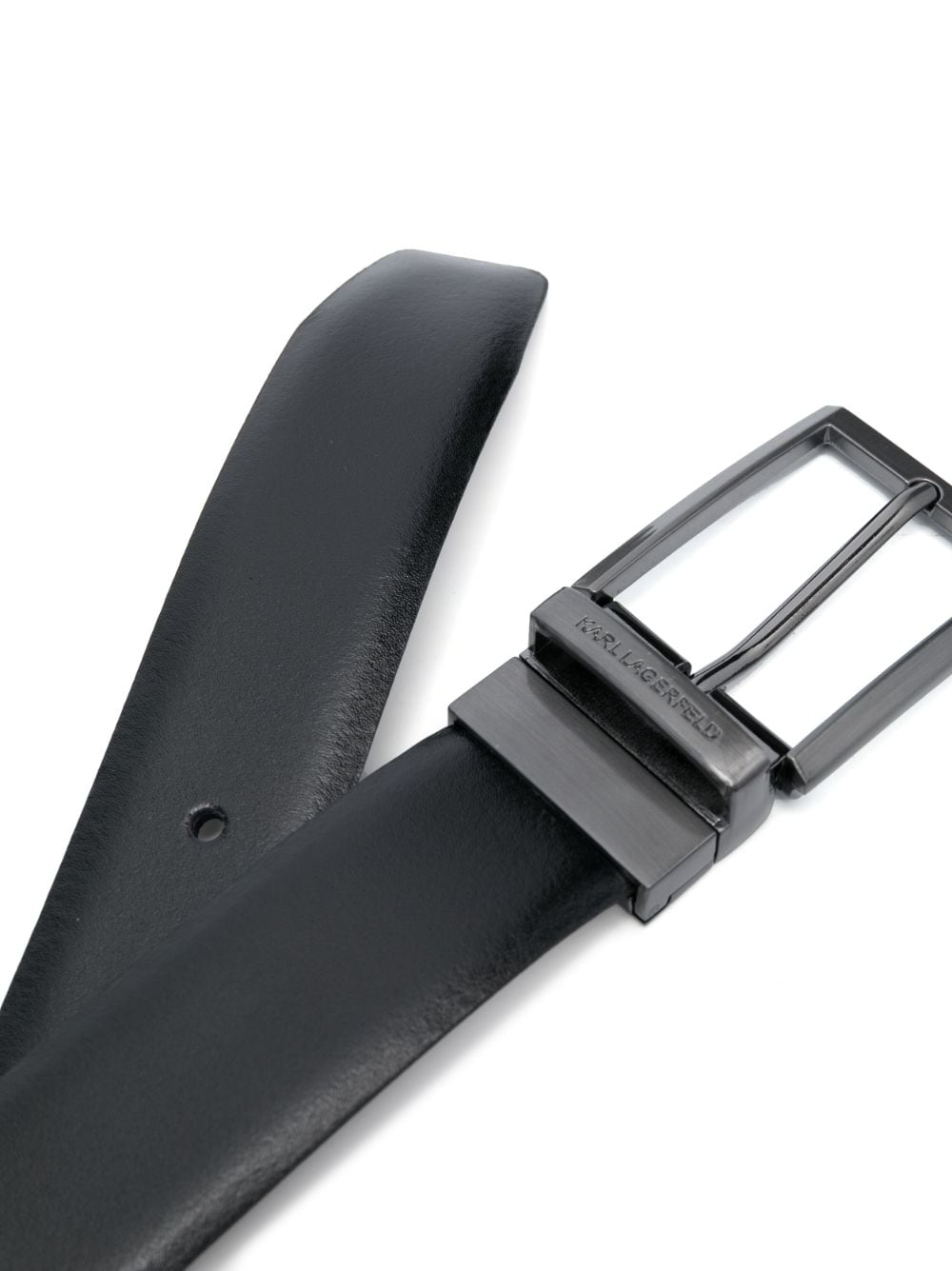 Image 2 of Karl Lagerfeld buckled leather belt