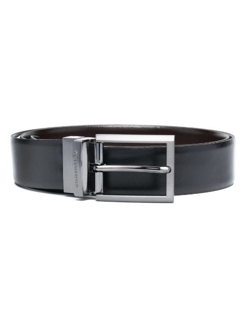 Karl Lagerfeld buckled leather belt