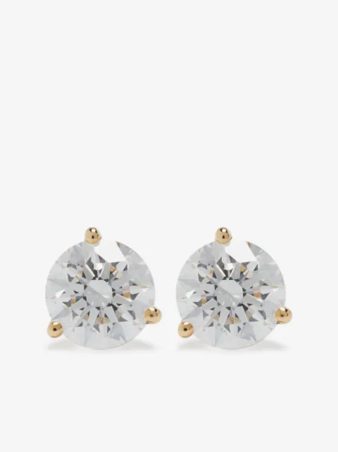 Loyal.e Paris 18kt yellow gold Pur.e diamond stud earrings