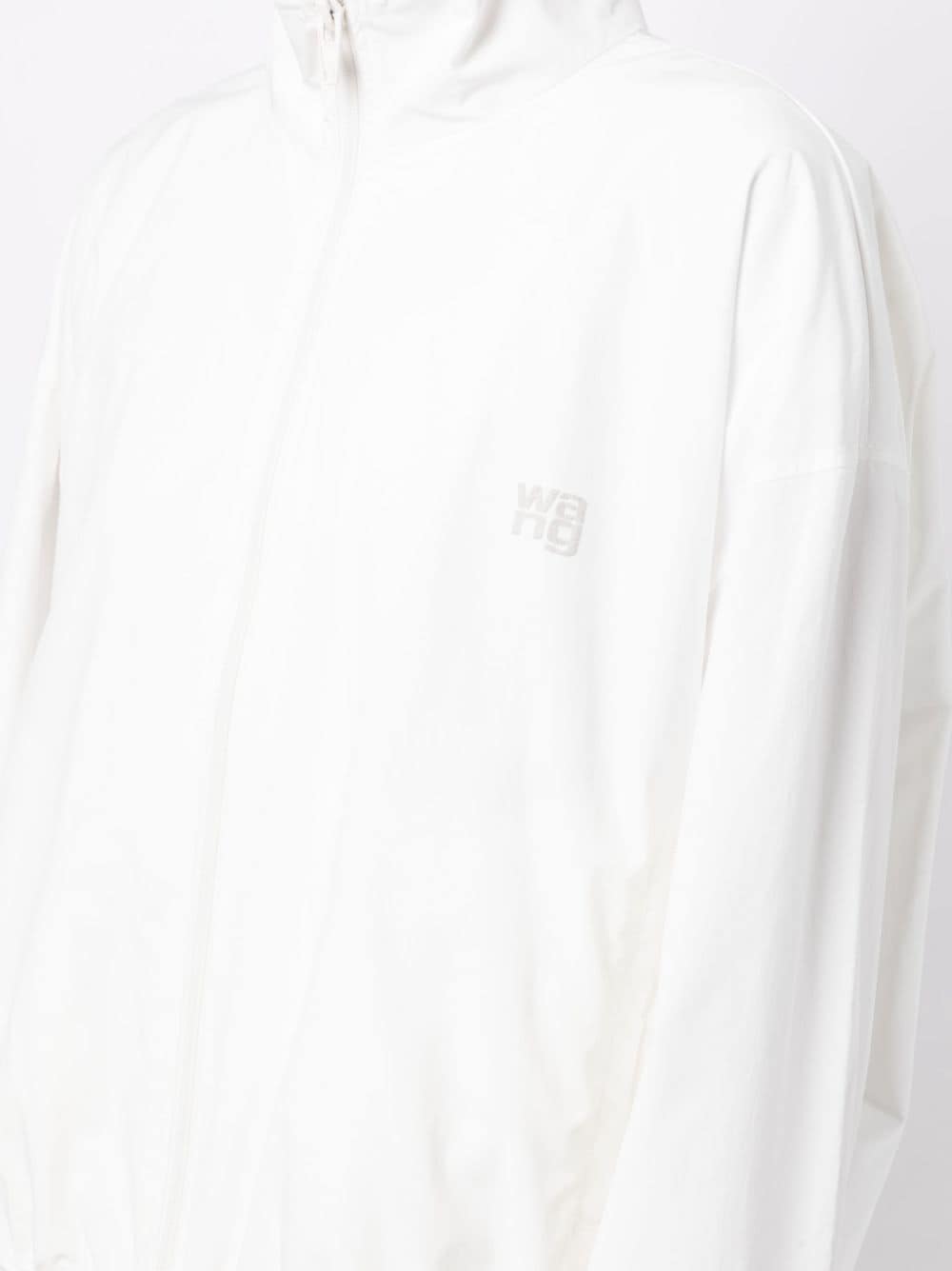 Shop Alexander Wang Coaches Logo-appliqué Track Jacket In White