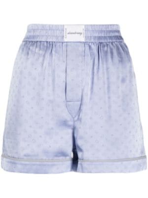 Alexander Wang Boxer Layered Denim Shorts - Farfetch