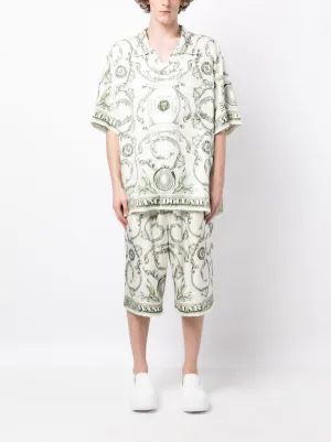 alexanderwang ロゴプリントショートパンツ alexanderwang アレキサンダーワング エイジドグレーデニム