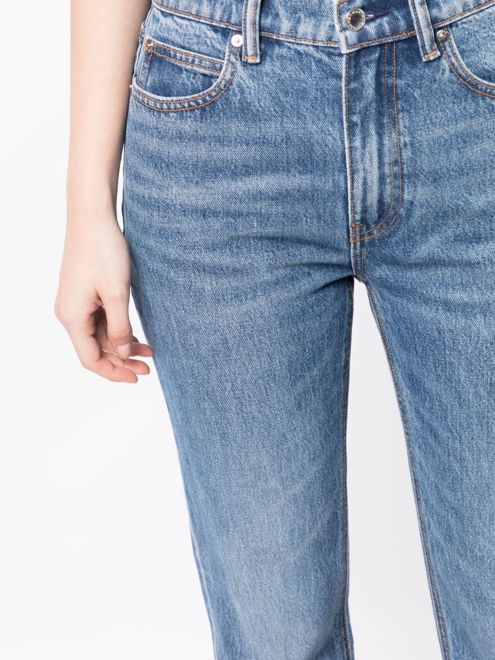 Shop Alexander Wang Og High-rise Stovepipe Jeans In Blue