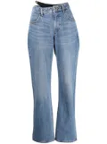Alexander Wang bikini-layered straight jeans - Blue