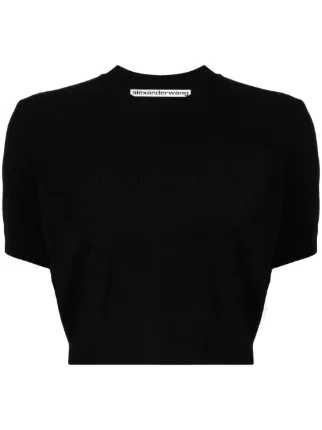 Alexander Wang クロップドトップ | ブラック | FARFETCH JP