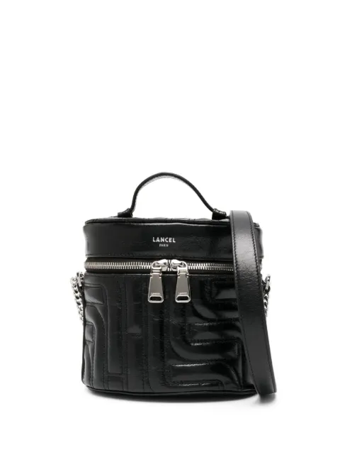 Lancel zip-up leather bucket bag