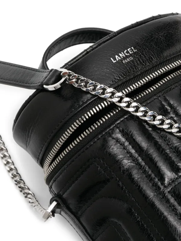 Lancel zip up Leather Bucket Bag Farfetch