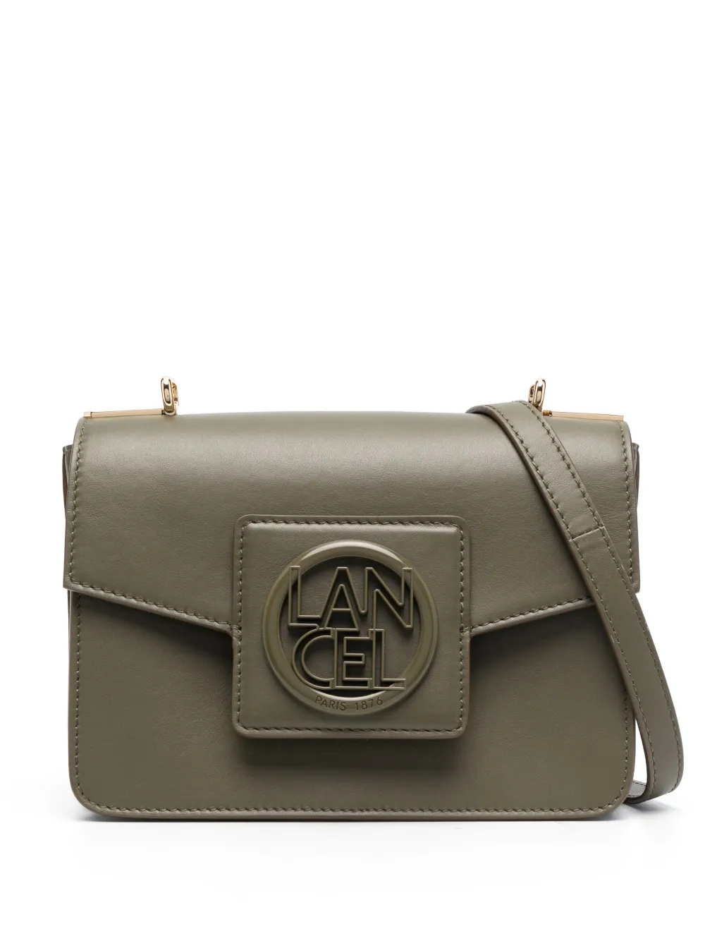 Lancel Medium Roxane Leather Bag In Green